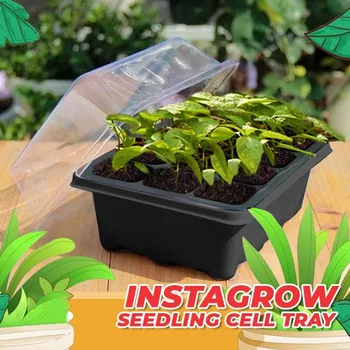 

garden plant pot 12 Hole Plant Seed Grow Box Nursery Seedling Starter Garden Yard Tray Hot gardening sowing tray tools