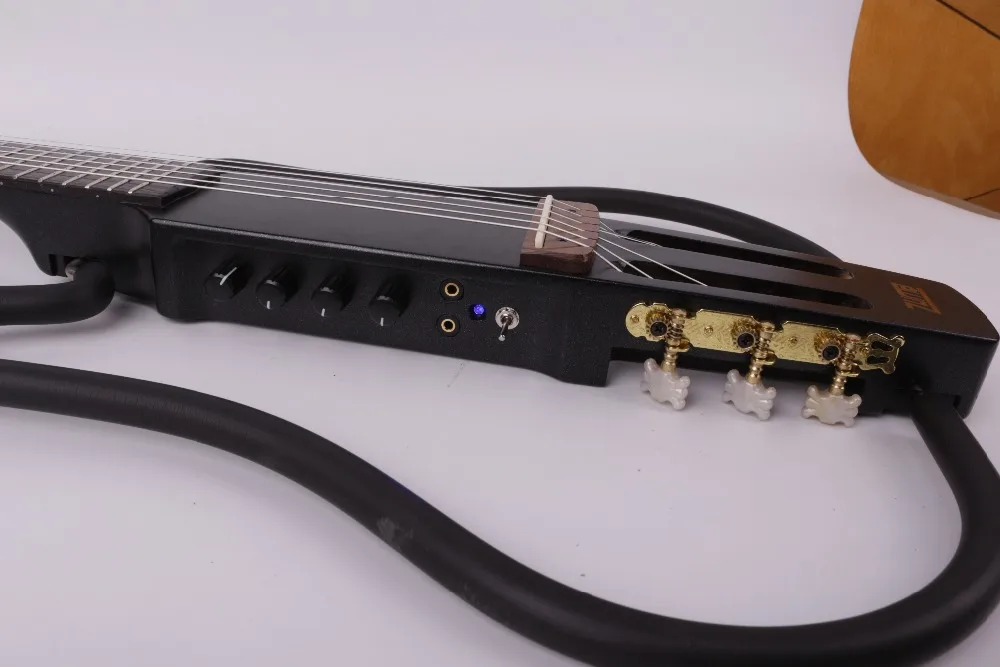 silent nylon string headless classic built in effect travel portable