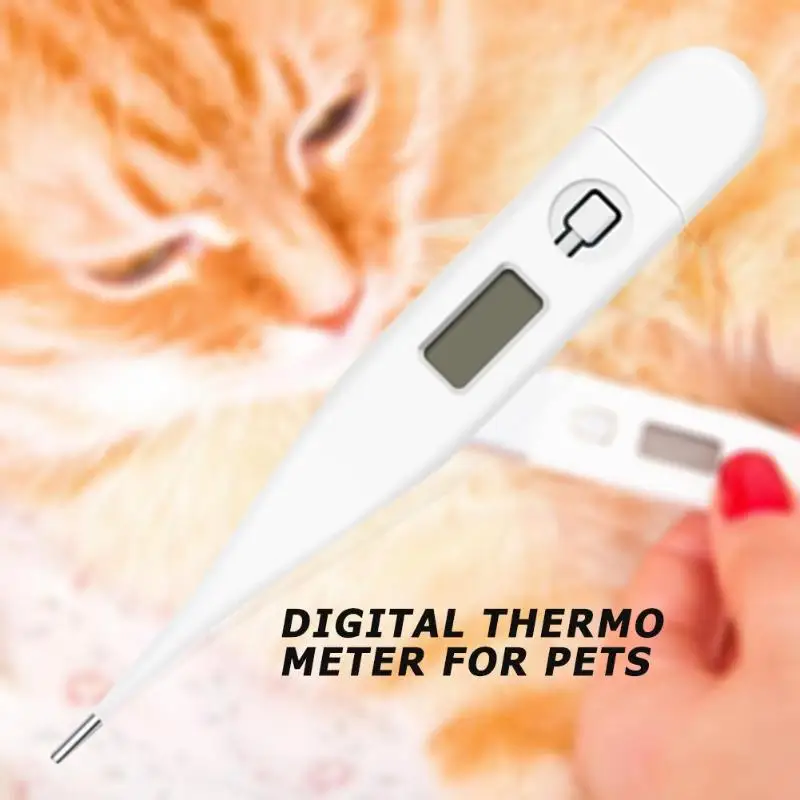 Цифровой термометр для домашних животных для полости рта подмышек Anus Cat Dog Индикатор температуры