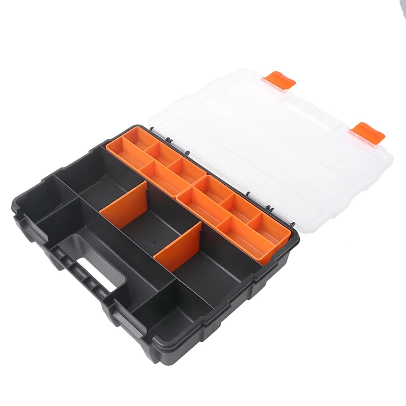 Plastic Carry Tool Storage Case Spanner Screwdriver Parts Hardware Organizer Box