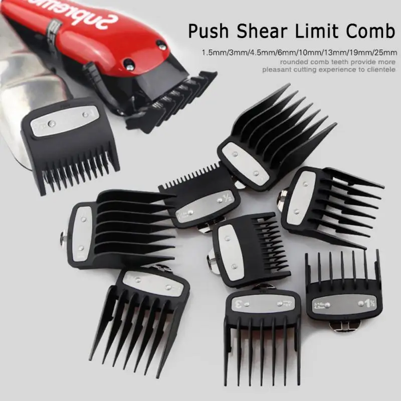 8pcs/set 9 Colors Professional wahl Hair Clipper Combs Cutting Guide Combs Barber Replacement
