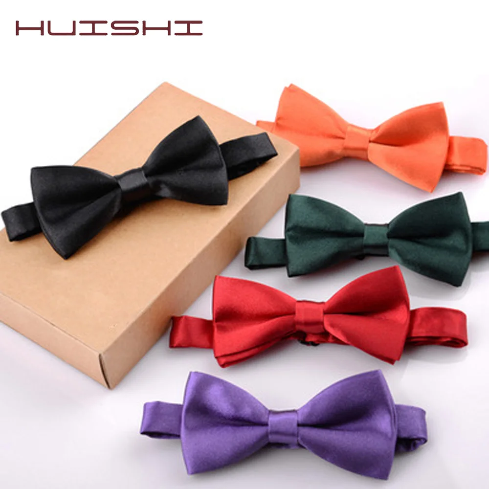 

HUISHI Classic Kid Children Bow Tie Boys Grils Baby Children Bowtie Fashion Solid Color Mint Green Red Black Toddle Pets Cravate