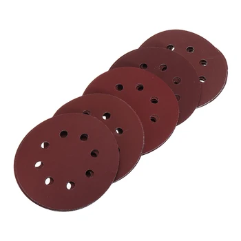 

30pcs/set 125mm 8 Holes Disk Flocking Sandpaper Aluminum Oxide Sanding Disc Sheet 800-2000#Grit Rotary Abrasive Tool