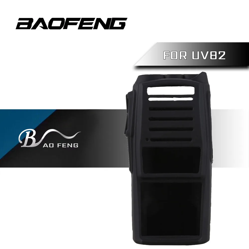 

Baofeng UV-82 Rubber Case UV82 Walkie Talkie Black Silicone Cover Handheld Two way Radio Silicone Cover For Baofeng Uv-82