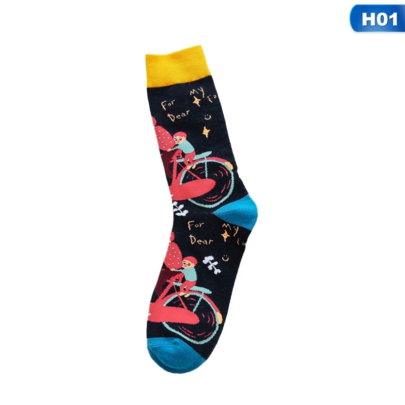 Colorful Creative Socks Women Socks Trend Crew Socks Non-slip Breathable Deodorant Comfortable - Цвет: SK2193H01