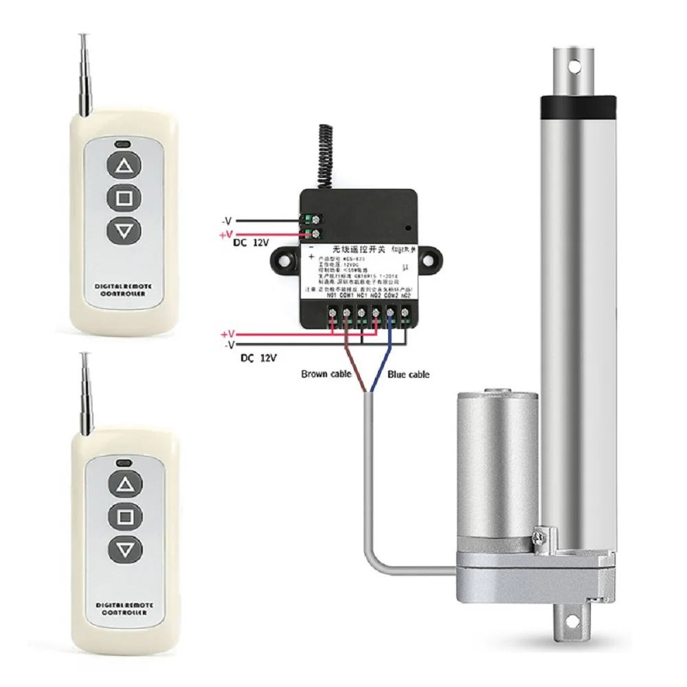 2pcs-RF-Remote-Control-Linear-Actuator-12V-Power-Supply-Stroke-2Inch-4Inch-6Inch-8Inch-10Inch-Metal