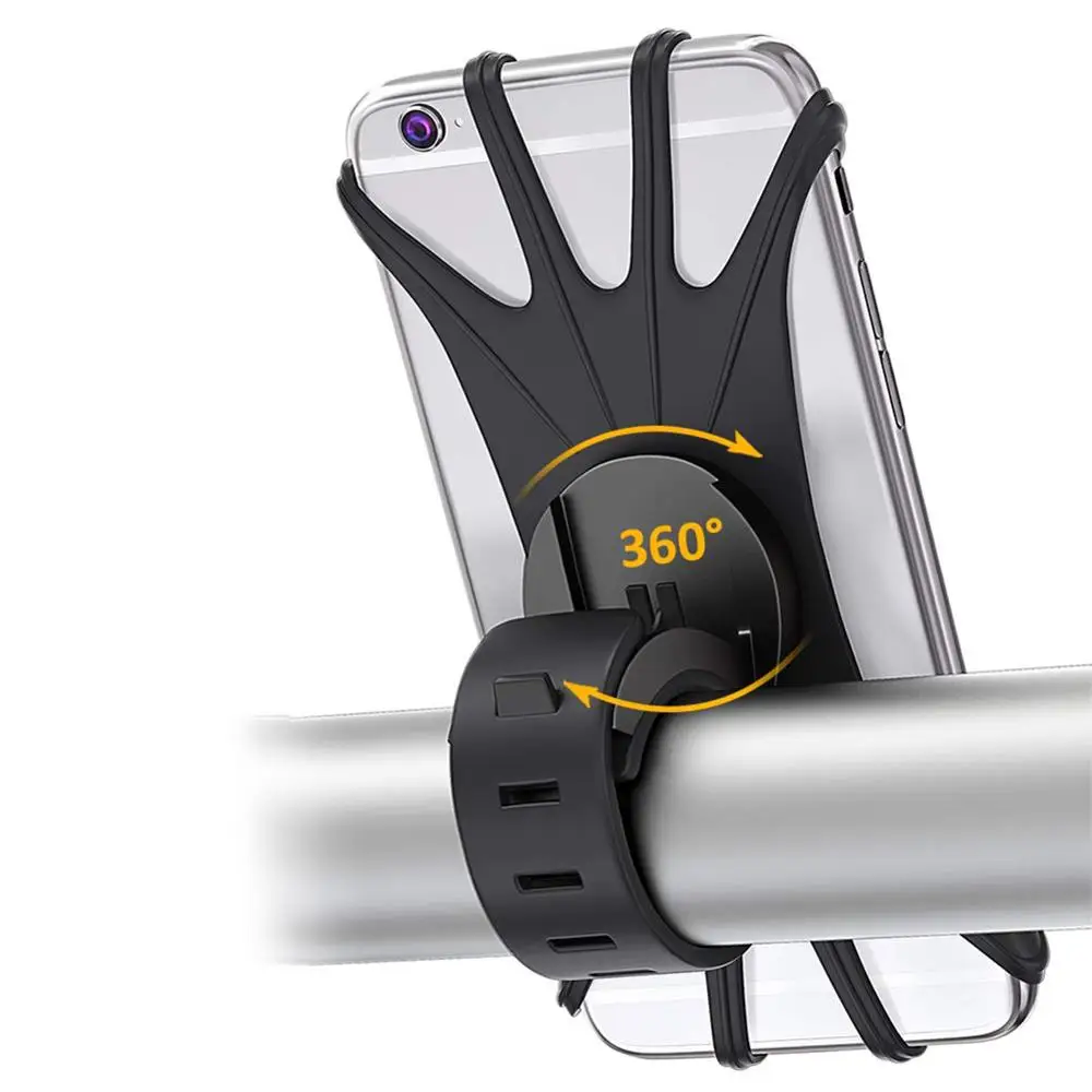 

Universal Silicone Bike Phone Holder Motorcycle Bicycle Mobile CellPhone Stand Handlebar Clip Holder For iPhone Samsung