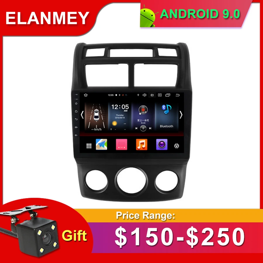 

Gift Camera Car Radio for KIA Sportage MT 2004-2010 Android 9.0 GPS Navigation Bluetooth Touch screen Car Audio Stere Multimedia