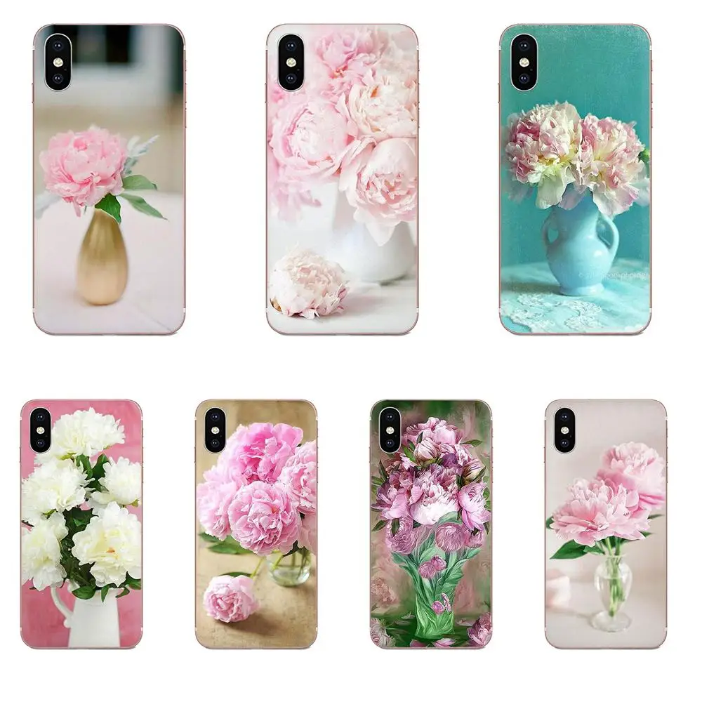 Розовый цветок пион на вазе для Xiao mi 3 4 4C 4i 5 5s 5X6 6X8 SE Pro Lite A1 Max x 2 Note Новый | Мобильные