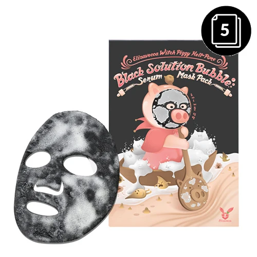 Elizavecca Witch Piggy Hell-Pore Black Solution Bubble Serum Mask Pack