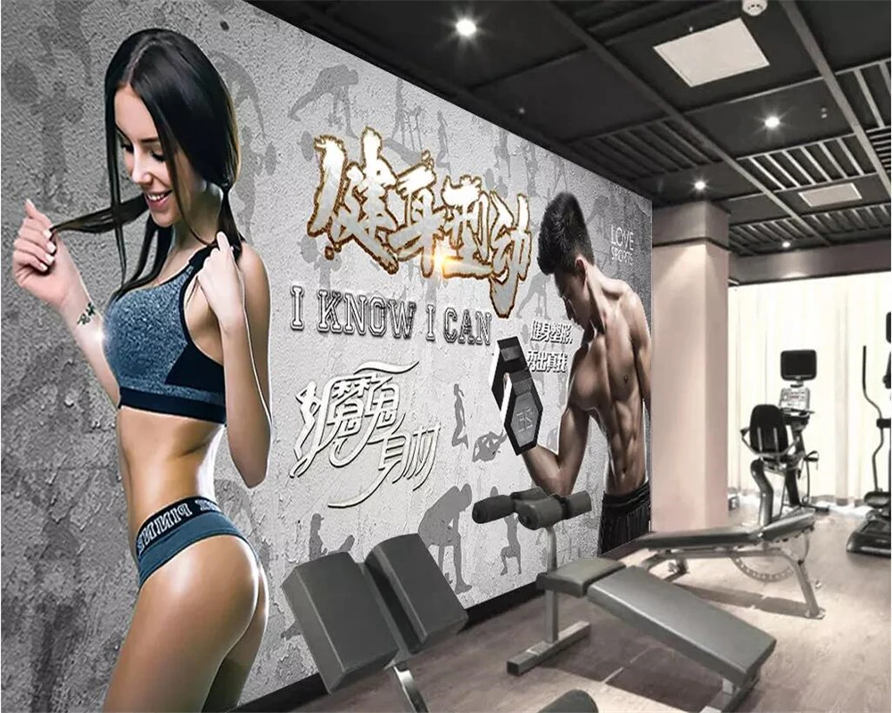 

Drop Shipping Custom Wallpaper 3d Photo Murals Retro Vintage Style Gym Tooling Wall Painting Papel De Parede 3d Wallpaper