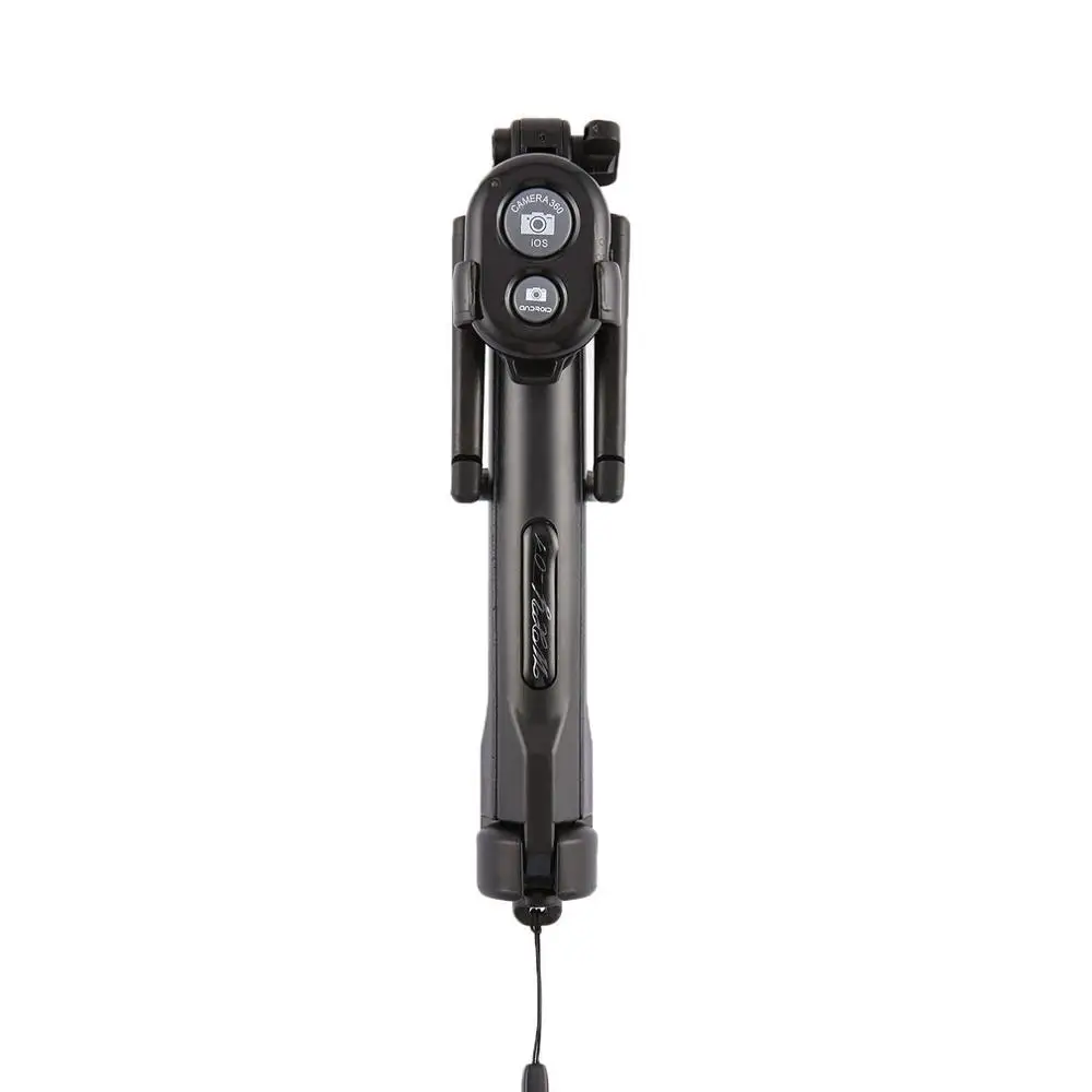 Черный Складная модная селфи-палка Bluetooth селфи палка штатив Bluetooth пульт дистанционного управления затвором для мобильного телефона палка Прямая поставка - Цвет: Черный