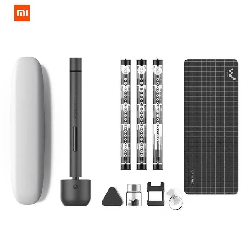 Xiaomi Wowstick 1P Pro/1F Pro 56 бит беспроводной электрический шуруповерт Xiaomi Wiha алюминиевый корпус ежедневный домашний DIY инструмент для ремонта - Цвет: 1F Pro Set