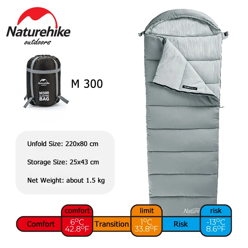 Sac De Couchage Momie Naturehike - Coton Ultra-Léger Pour Camping Hiver/Été, 205x75 Cm