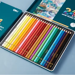 New 24 Color Water-soluble Color Lead Student Drawing Color Pencil 12 Color Graffiti Color Pencil Student Stationery