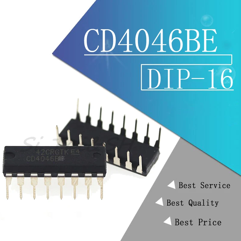 10 шт./лот CD4046BE = 74HC4046 DIP16 CMOS новый оригинальный | Электронные компоненты и