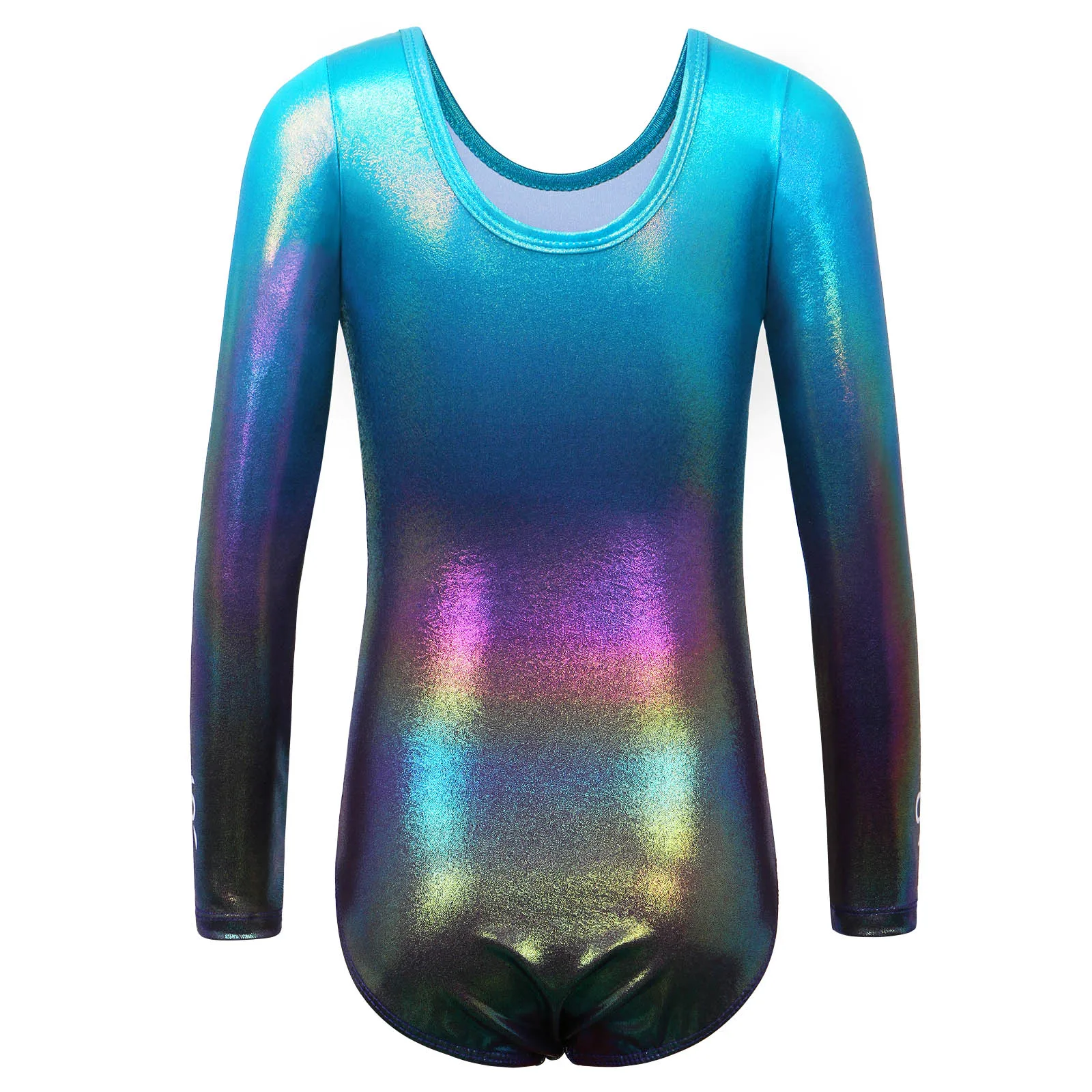 Children Dance Leotards Gymnastics Dancewear Sets Teens Leotard For Gymnastics Long Sleeve Kids Ballet Wear Gradient Color Print Bodysuit Ballerina Practice Jumpsuit