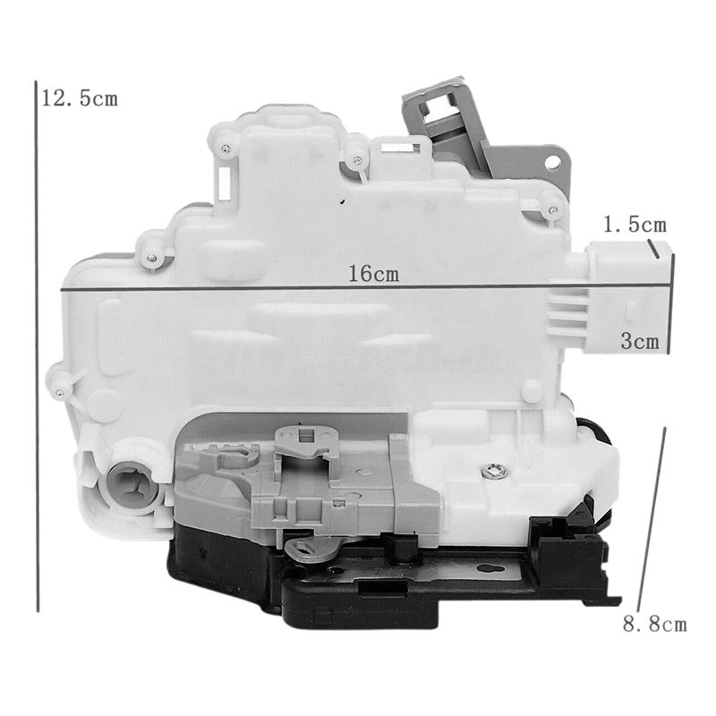 Привод замка передней правой двери 8J2837016A для Audi A4 B8 A5 Q3 Q5 Q7 Замок раздвижной двери Ручка Дверной замок булавки