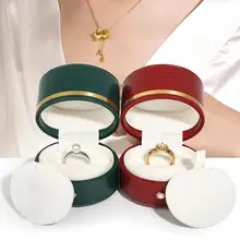 

Popular Jewelry Box Cylinder Multifunctional Convenient Lightweight Waterproof Ring Necklace Holder for Window Display