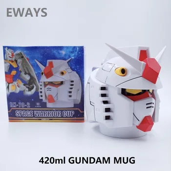 

Ready Player One Creative GUNDAM RX-78 Transformation Robot 400ml PC + Stainless Steel Mugs Cup Office Water Cup