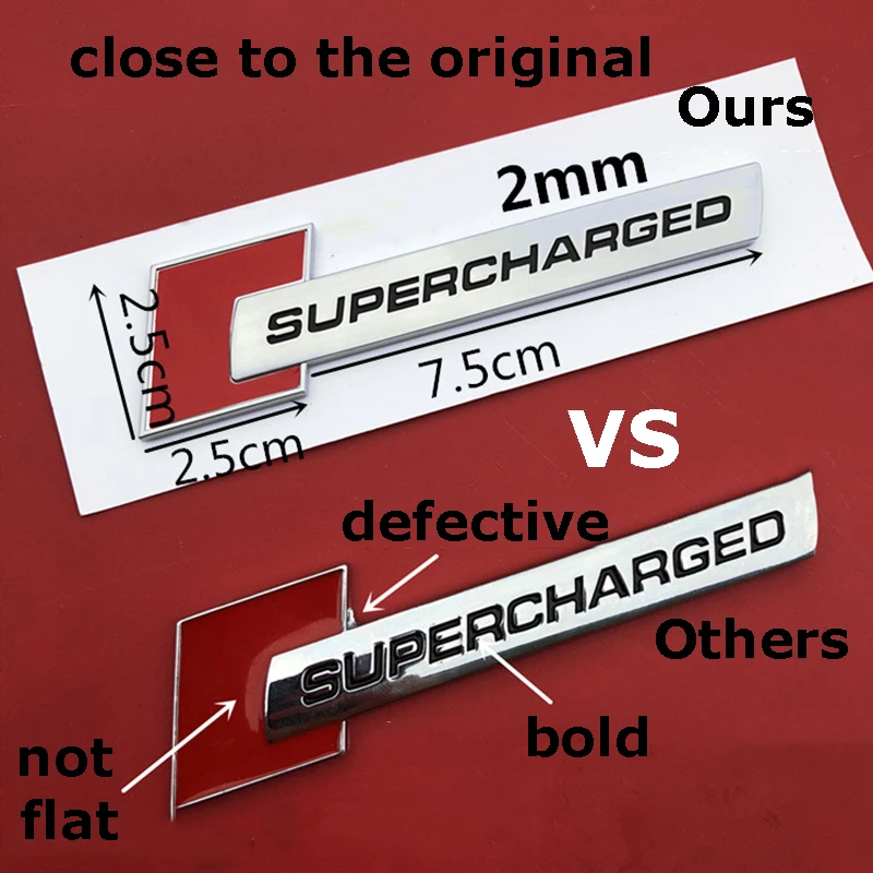 Красный Черный Алмазный Блок значок Бар текст Эмблема Для Audi SUPERCHARGED A4 A5 A6L Q3 Q5 Q7 автостайлинг Багажник крыло логотип наклейка