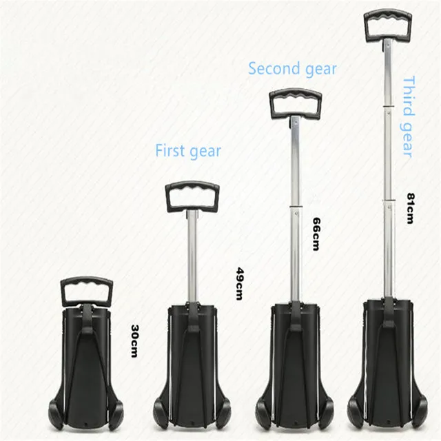 Legújabb Mini Bevásárlókosár Hordozható Összecsukható Poggyászkocsi Kis Pótkocsi Alumínium Ötvözet Kocsi - Image 4