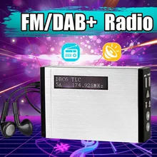 T-101 портативный цифровой приемник dab FM радио 174,928 МГц-239,200 МГц 5EQ сабвуфер предустановленный музыкальный плеер с наушниками подарок