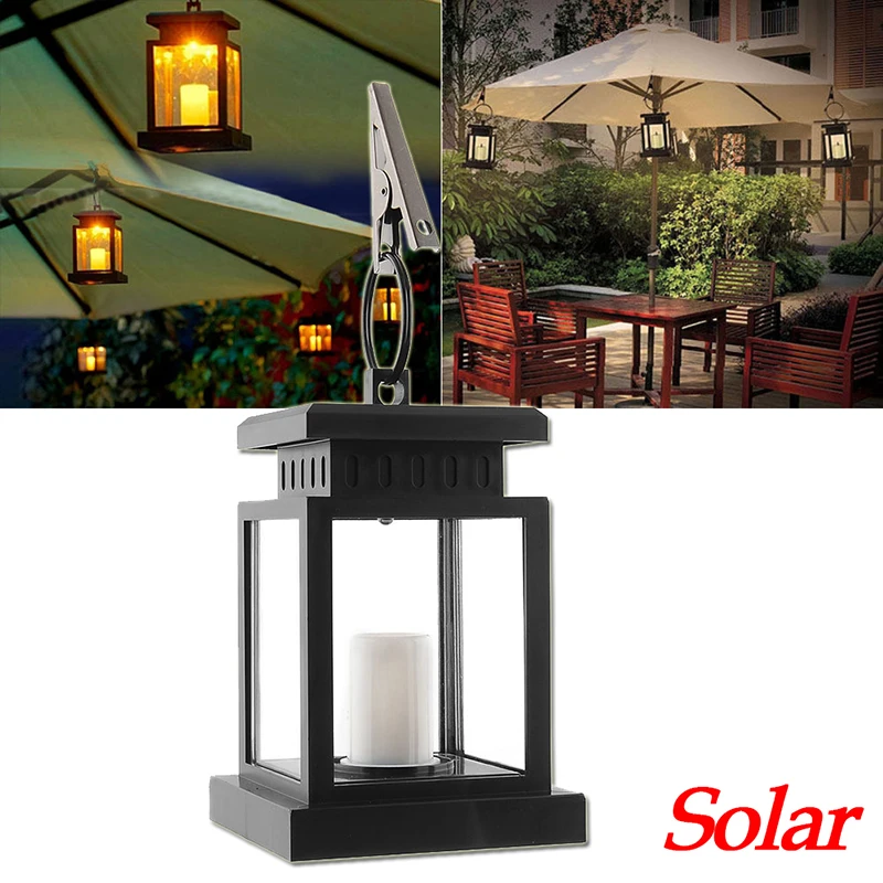 Hanging Solar Lantern – Ni-Cd Battery Operated Candle Lamp for Outdoor Umbrella, Garden Wall Light, House Decoration, and LED Powered image 6