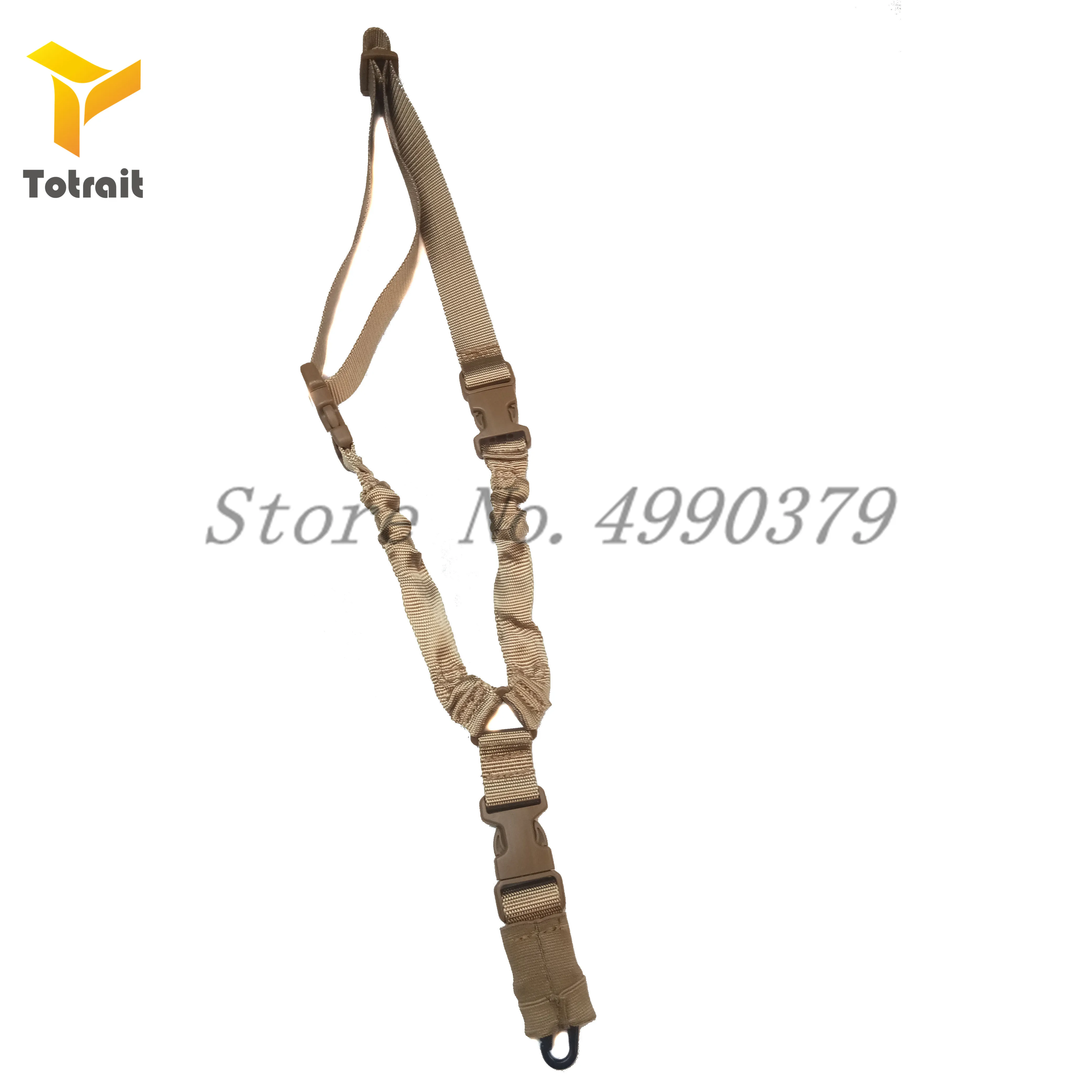 TOtrait 1000D одноточечный 1-Point One Point тяжелое крепление банджи военный винтовочный Слинг Регулируемый тактический зеленый черный загар ГУ