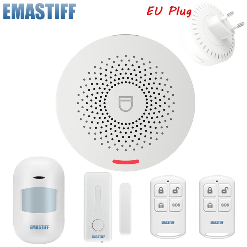 Smart Wireless Alarm Tuya WIFI Security Alarm System Kit APP Control
