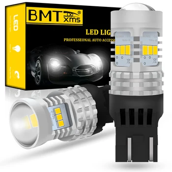 

BMTxms 2Pcs Car DRL Daytime Running Light Canbus No Error For LADA Lada Kalina Granta Vesta 7443 7444 SRCK T20 W21/5W White