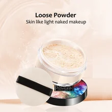 Фиксирующая пудра для макияжа, водостойкая, длительное управление маслом, рассыпчатая пудра для лица
