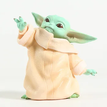

Anime Baby Yoda Action Figure Toy The Force Awakens Figure PVC model Toys