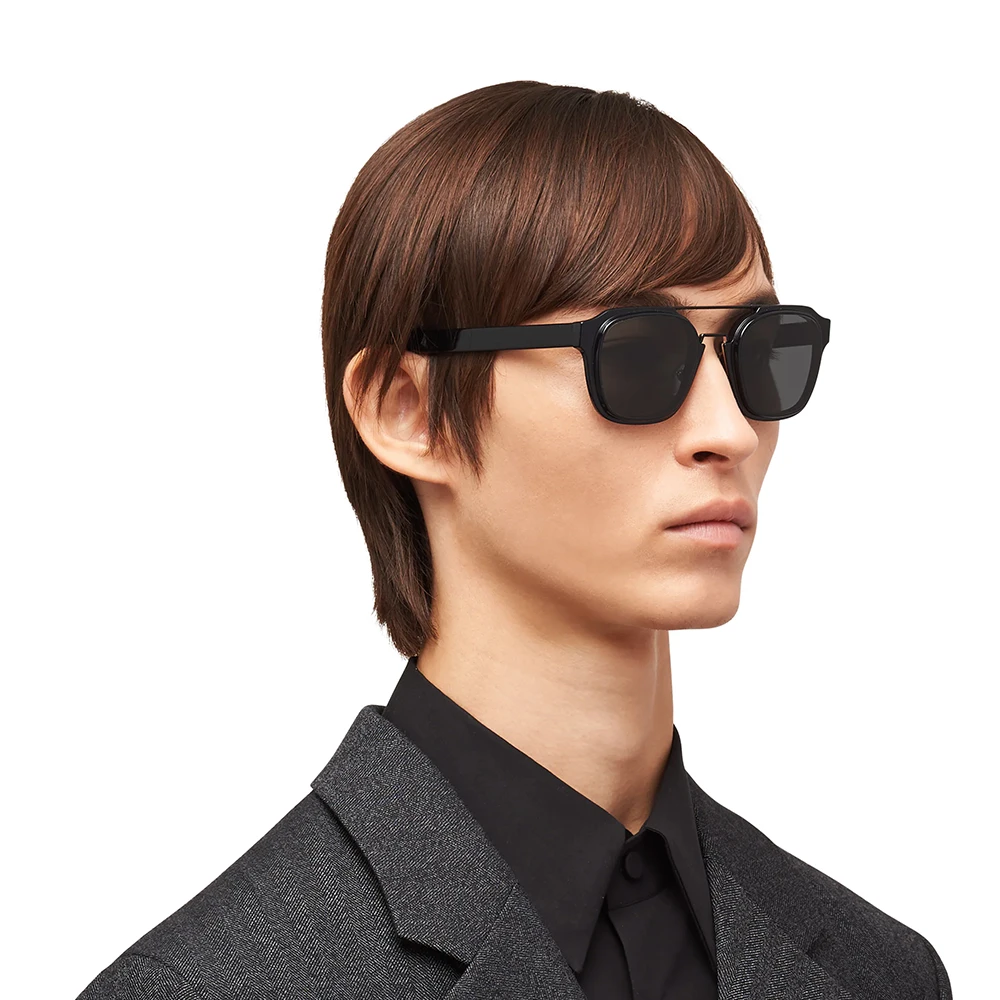 Moda kare yuvarlak güneş gözlüğü lüks İtalyan tasarım marka asetat çerçeve  titanyum gözlük erkekler óculos De Sol SPR07W|Güneş Gözlükleri| - AliExpress