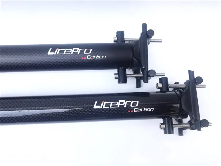 LITEPRO складной велосипед Сверхлегкий Подседельный штырь из углеродного волокна 33