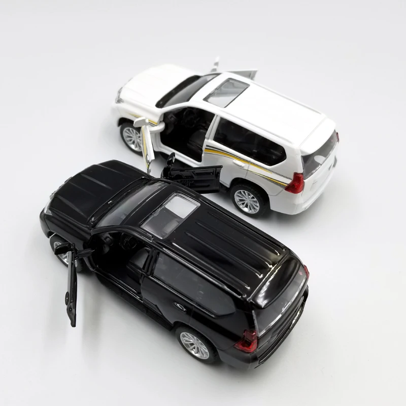 1:42 Масштаб Toyota Prado SUV литая металлическая модель автомобиля для коллекции друзей подарок для детей