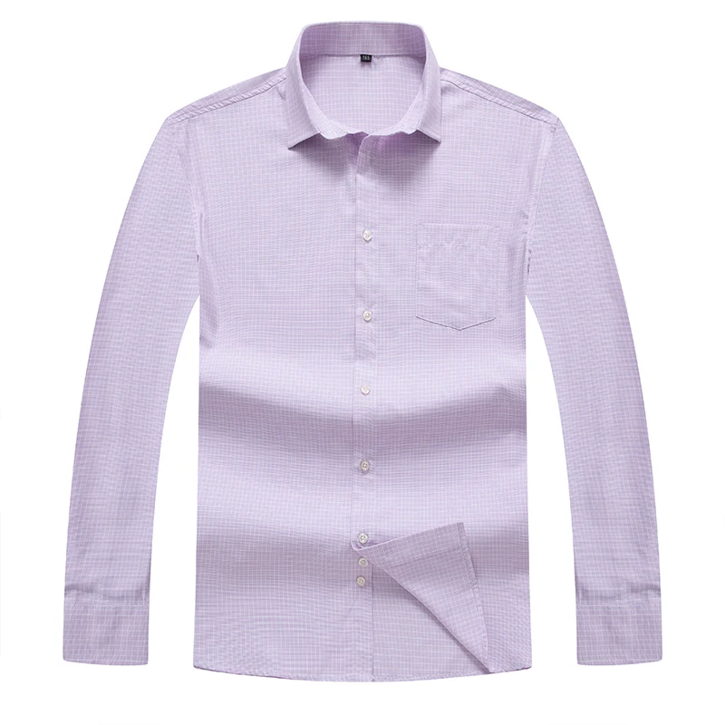 

Мужская хлопковая рубашка с длинным рукавом, весна-осень размера плюс, рубашка в клетку, Повседневная Уличная одежда, мужская рубашка в клетку, большие размеры 5XL