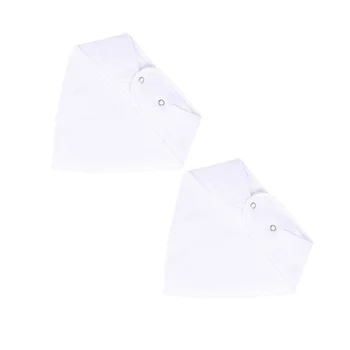 

3pcs Pure Cotton Baby Feeding Towel Multifunction Children Small Handkerchief Towels Nursing Towel Suit(White)