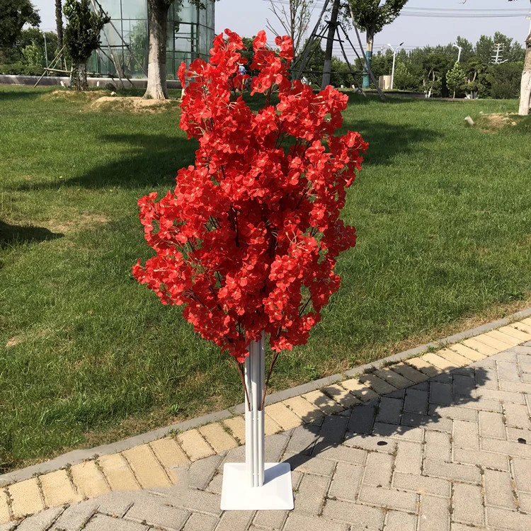 JAROWN Artificial Cherry blossom Flower Pink Cherry Tree Sakura Wedding Stand Iron Arch Frame Party Decoration Home Backdrop Wall Decor (19)