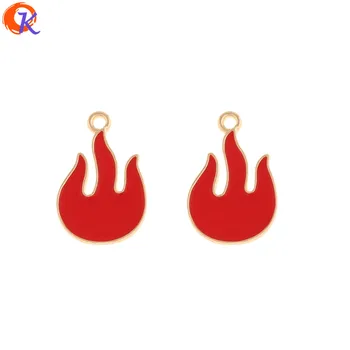 

Cordial Design 100Pcs 14*21MM Jewelry Accessories/Charms/DIY Making/Flame Shape/Paint Effect/Pendant/Hand Made/Earring Findings