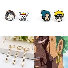 Uma peça boa hancock roronoa zoro sauron brincos de ouro quente anime naruto potara gota balançar brincos eardrop