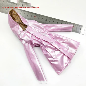 

1/6 Women's Purplish Pink Long Coat Outwear Models for 12''Figures Accessories