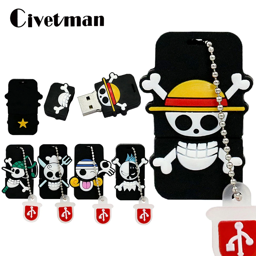 Флэш накопитель Luffy Nami Franky Ussop Sanji 128 ГБ 64 32 16 8 Гб|USB флэш-накопители| |
