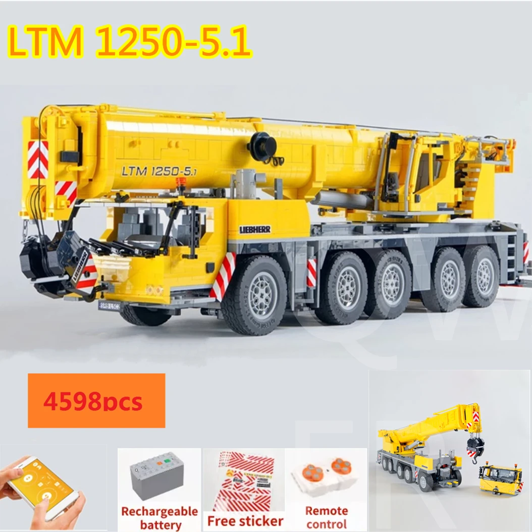 日刊スポーツ Lebherr Ltm 子供用リモートコントロールクレーン 21 Moc ビルディングブロック モバイルモデル おもちゃ クリスマスプレゼント 1250 5 1 廃番 Www Lokmangalbank Com