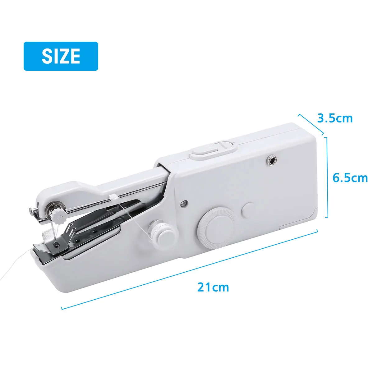 Portable Household Mini Hand Sewing Machine Quick Stitch Sew Needlework Cordless Clothes Fabrics Electronic Sewing Machine