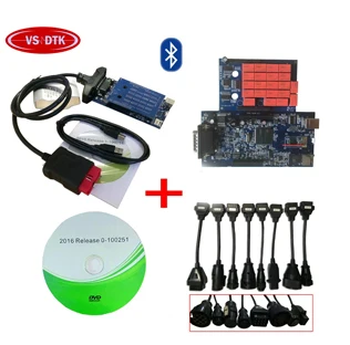 15R3/16R0 для delphis vd ds150e cdp с bluetooth obd obd2 сканер для автомобиля и грузовика диагностический инструмент+ автомобильные и грузовые кабели - Цвет: with Bluetooth