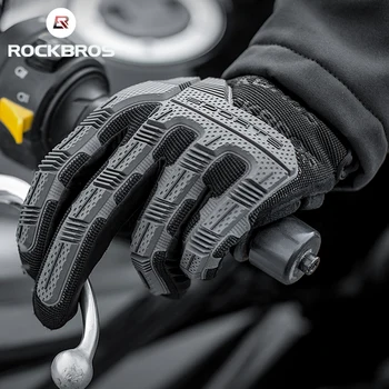 

ROCKBROS Bike Gloves SBR Pad Shockproof Sponge GEL Cycling Gloves Breathable Men Women Full Finger Outdoor Sport MTB Gloves