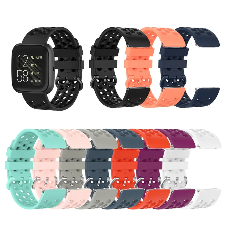 Сменный силиконовый резиновый ремешок для смарт часов Fitbit Versa 2/Versa