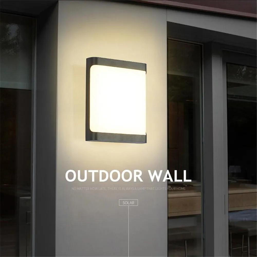 Outdoor Waterproof LED Wall Light IP65 COB LED Porch Lights Modern Home Decor Up Down Aluminum Wall Lamp for Yard Solar Light