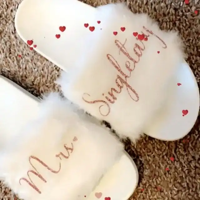 bride squad slippers